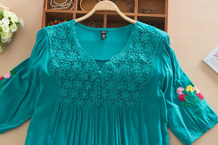 Новинка 2021 летняя Хлопковая женская одежда с вышивкой размера плюс милые