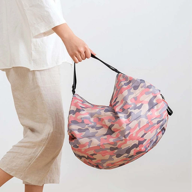 

Multifunctional Handy Shopping Bag Grocery Foldable Shoulder Pouch Storage Organizer Handbag Reusable Tote