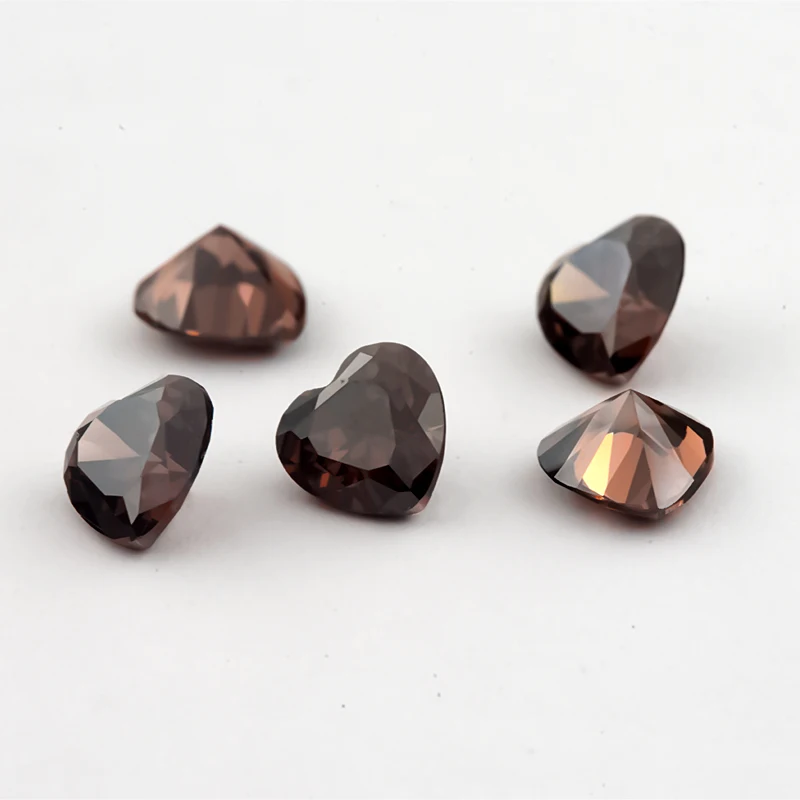 Размер 3x3 ~ 10x10 мм в форме сердца зеленый морской Танзанит кофейный синий родолит 5A