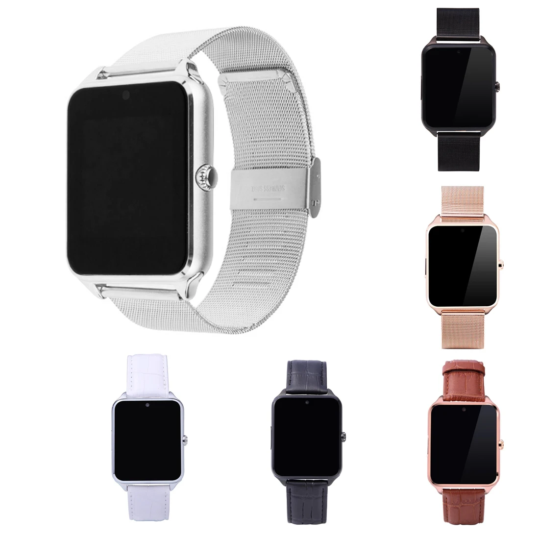 Смарт часы Z60 с Bluetooth камерой звонками SMS уведомлениями монитором сна датчиком