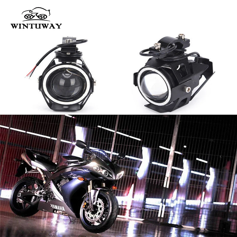 WINTUWAY белые мотоциклетные фары вспомогательная лампа U7 светодиодные для