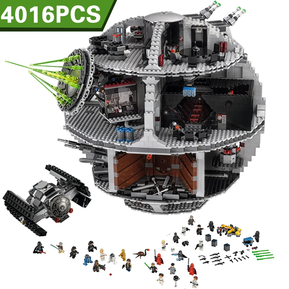 

In stock Star Plan Wars The Death Star Building Blocks Bricks Model Toys Compatible with Star Christmas TOys Gift