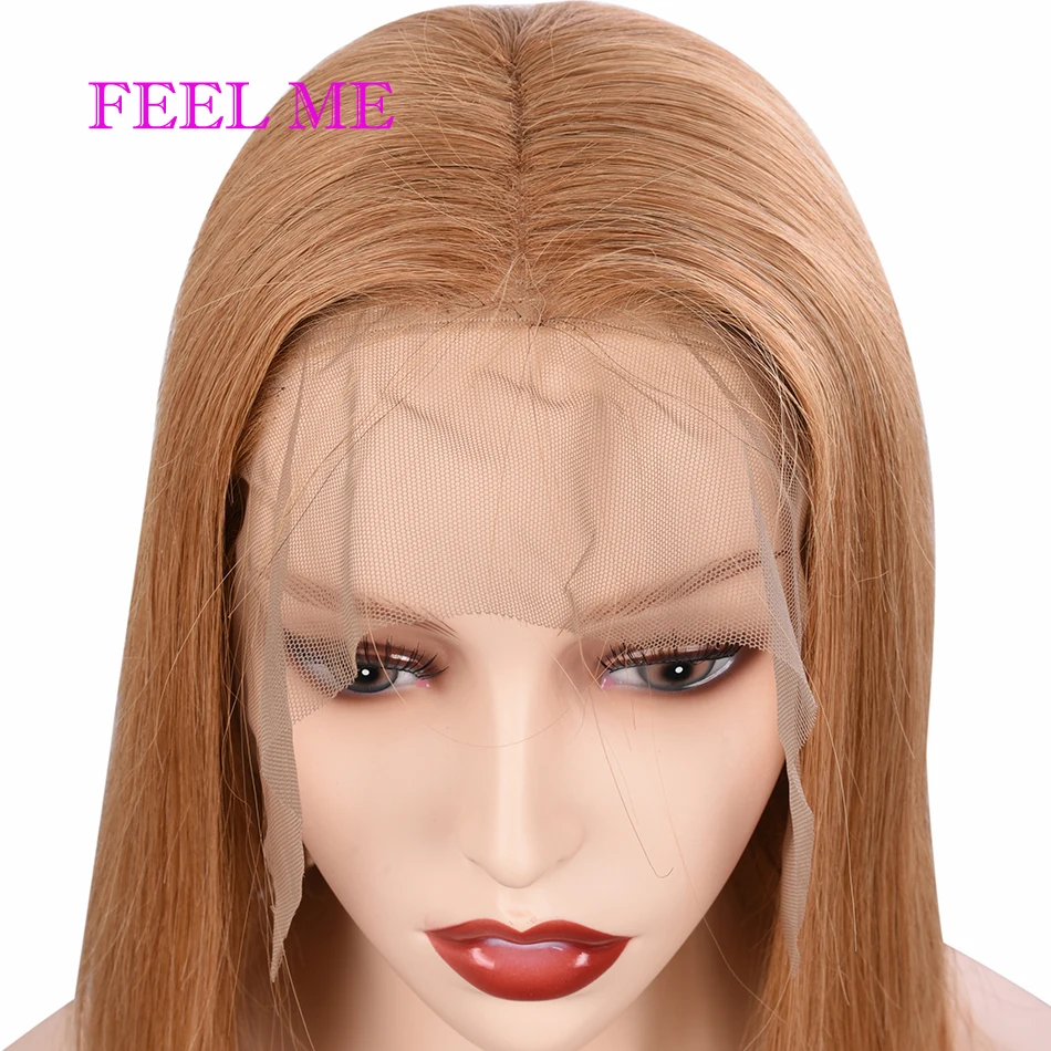 

FEELME #27 Bob Lace Front Wigs 150% Density 13x4 Frontal Short Human Hair Wigs Brazilian Straight Lace Front Human Hair Wigs