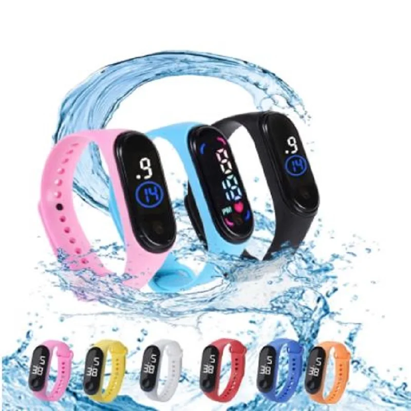 

Детские часы со светодиодным экраном, детские цифровые часы, мультяшный браслет, экологически чистые материалы для детей, рождественский п...