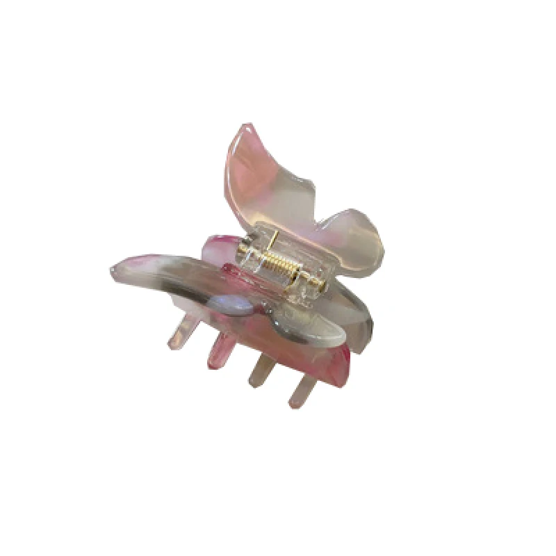 

Acetate Resin Hair Claw Lovely Fairy Butterfly Hairpin Tie-Dye Clip Color Tools Barrettes For Women