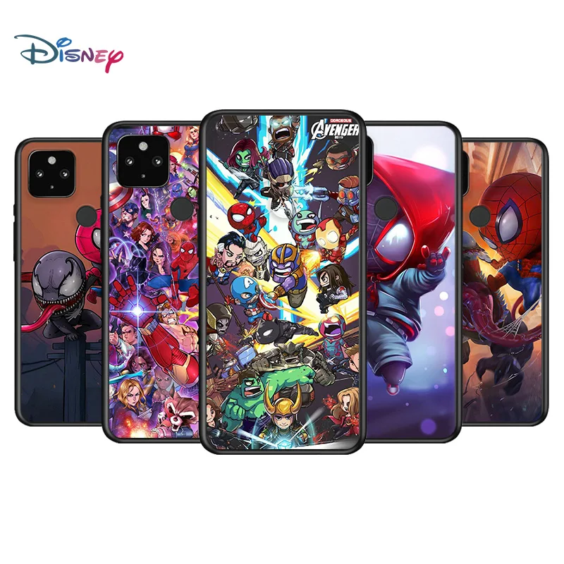 

Комиксы Marvel Мстители супер герой для Google Pixel 5 4A 5G 4 XL мягкий чехол из ТПУ силиконовый черный чехол для телефона