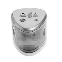 student electric pencil sharpener two hole automatic pencil planer battery pencil sharpener with safety lock office