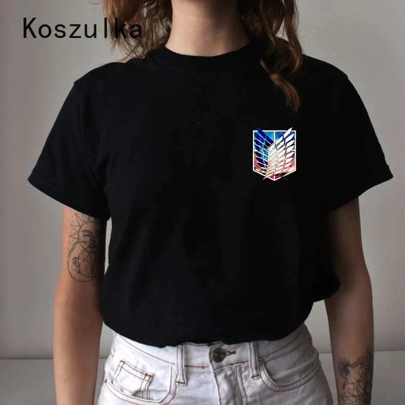 

Anime T Shirt Men Attack on Titan Print Shirt Kawaii Summer Tops Titans Attack Printed Tees Levy women clothes Harajuku T-shirt