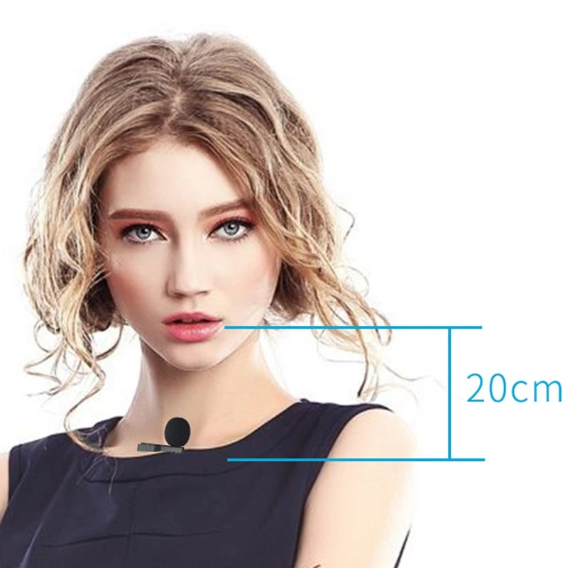 Lavalier Microphone 3.5Mm Audio Video Record Professional Noise Reduction For Phone/Camera/Interview/Vlog | Электроника