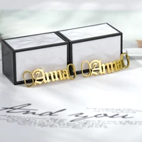 custom name shoe buckle personalized jewelry stainless steel nameplate buckie gold charm fashion halloween gift
