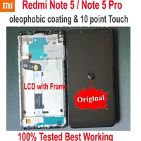 original best xiaomi redmi note 5 pro meg7s lcd display 10 point touch screen digitizer assembly with frame hongmi note5 sensor