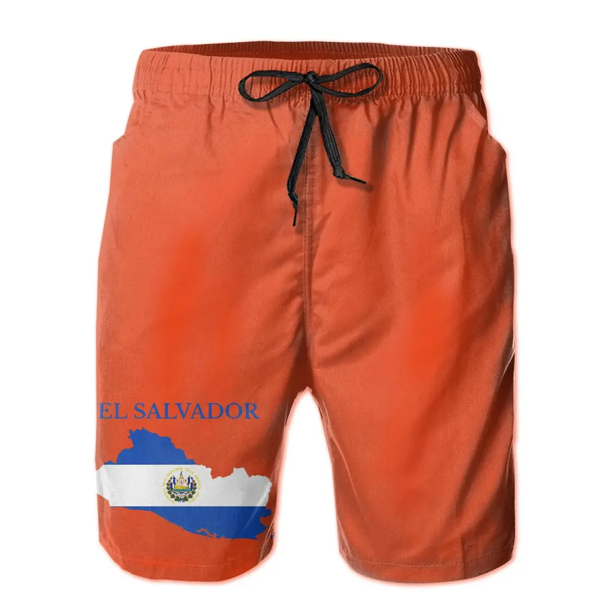 

Summer Men Causal Shorts Breathable Quick Dry Funny R282 Casual El Salvador Flag Map Male Shorts
