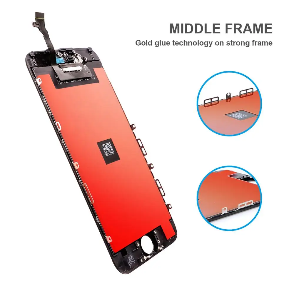 AAA + качество Pantalla для iPhone 6 6s Plus ЖК дисплей сенсорный экран дигитайзер Рамка