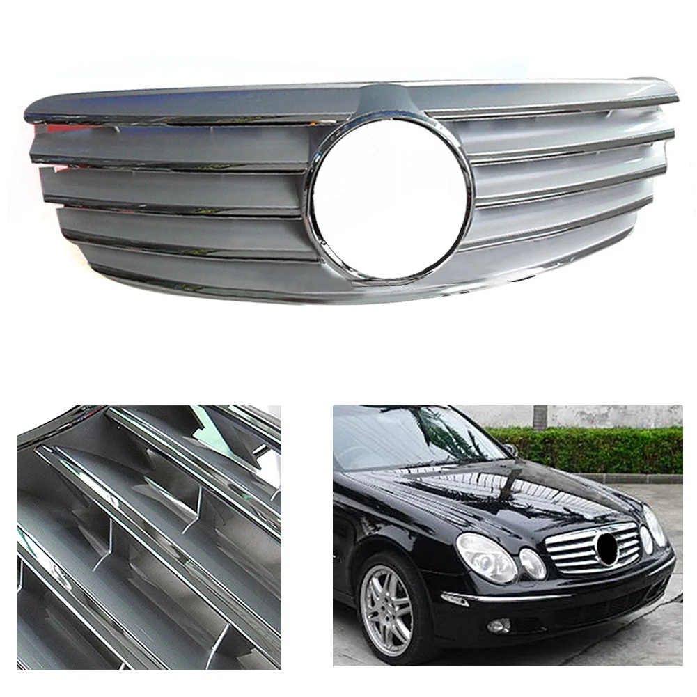 Автомобильная Передняя решетка гриль для всех 2003-2006 Mercedes-Benz E-class W211 E320 E350 E500 E55 E63