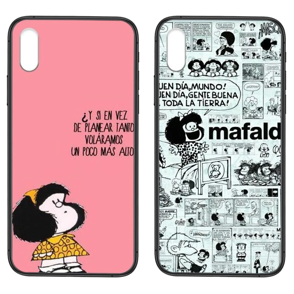 Аргентина Quino Mafalda девушка аксессуары чехол для телефона Обложка для Samsung Galaxy Note 10 Plus Ultra M51 M31 M30S J6 J8