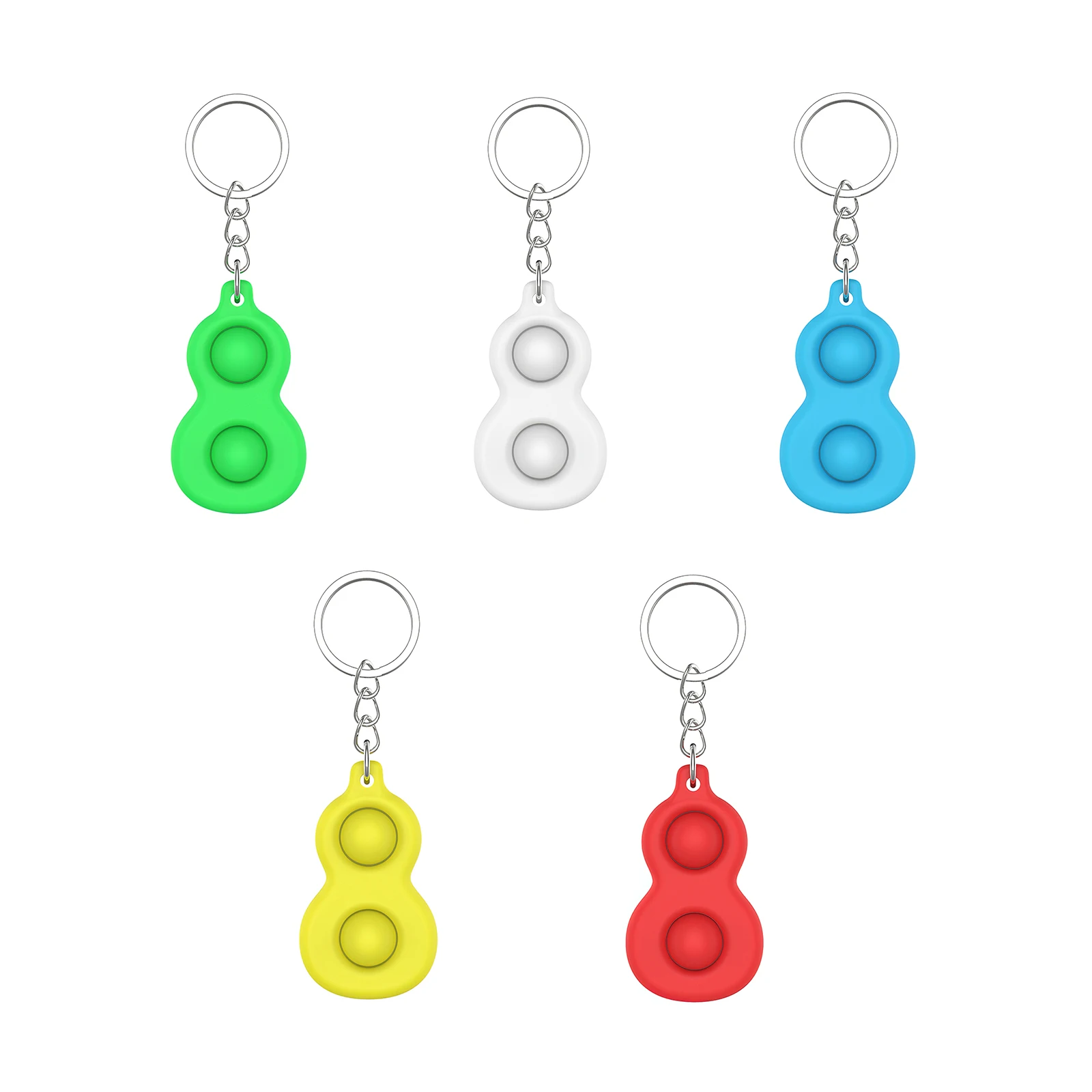 

Dimple Fidget Keychain Toy Portable Decompression Toys Stress Relief Hand-held Keychain Toys For Kids Adults