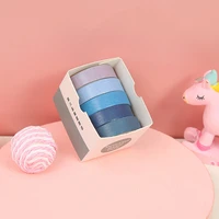 pure color washi tape set decorative masking tape cute scrapbook tape school stationery