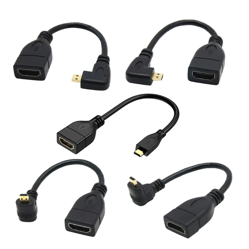 Микро-USB-кабель H052 19pin в HDMI-совместимый с женским адаптером 1080P для ноутбука