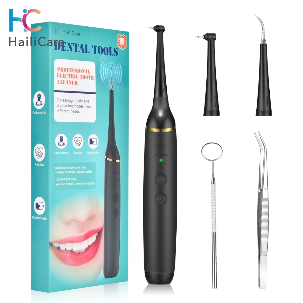 Portable Electric Sonic Dental Calculus Remover Tooth Polisher Scaler Tartar Plaque Stains Removal Oral Teeth Cleaner Whitening