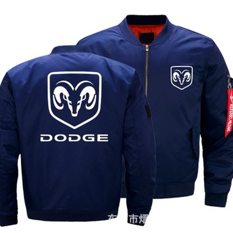

2021 New Autumn Winter Flight Jacket Dodge Logo Coat Mens Womens Warm Casual Zipper Baseball Jacket M