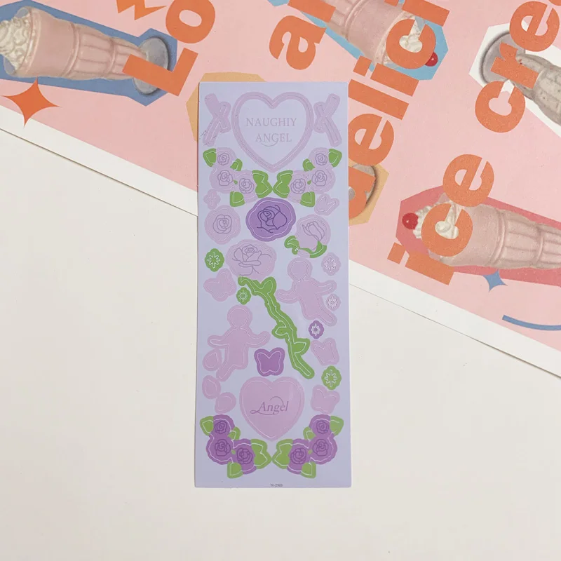 Корейский Ins длинный стиль Любовь Сердце стикер DIY скрапбук мобильный телефон