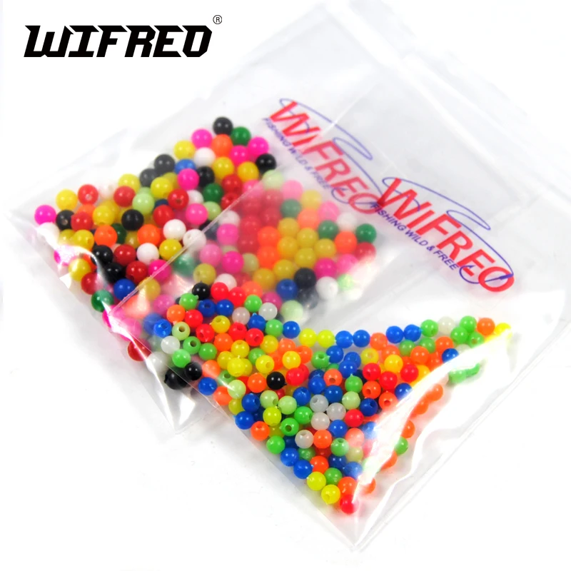 Wifreo 200PCS Multiple Color Mixed Fishing Rigging Plastic Beads Stops for Lure Spinners Sabiki DIY 4mm 5mm 6mm 8mm | Спорт и