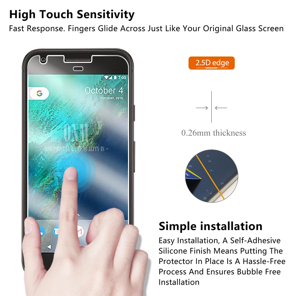 2 шт закаленное стекло для OUKITEL C16 протектор экрана 2.5D 9H Премиум Закаленное