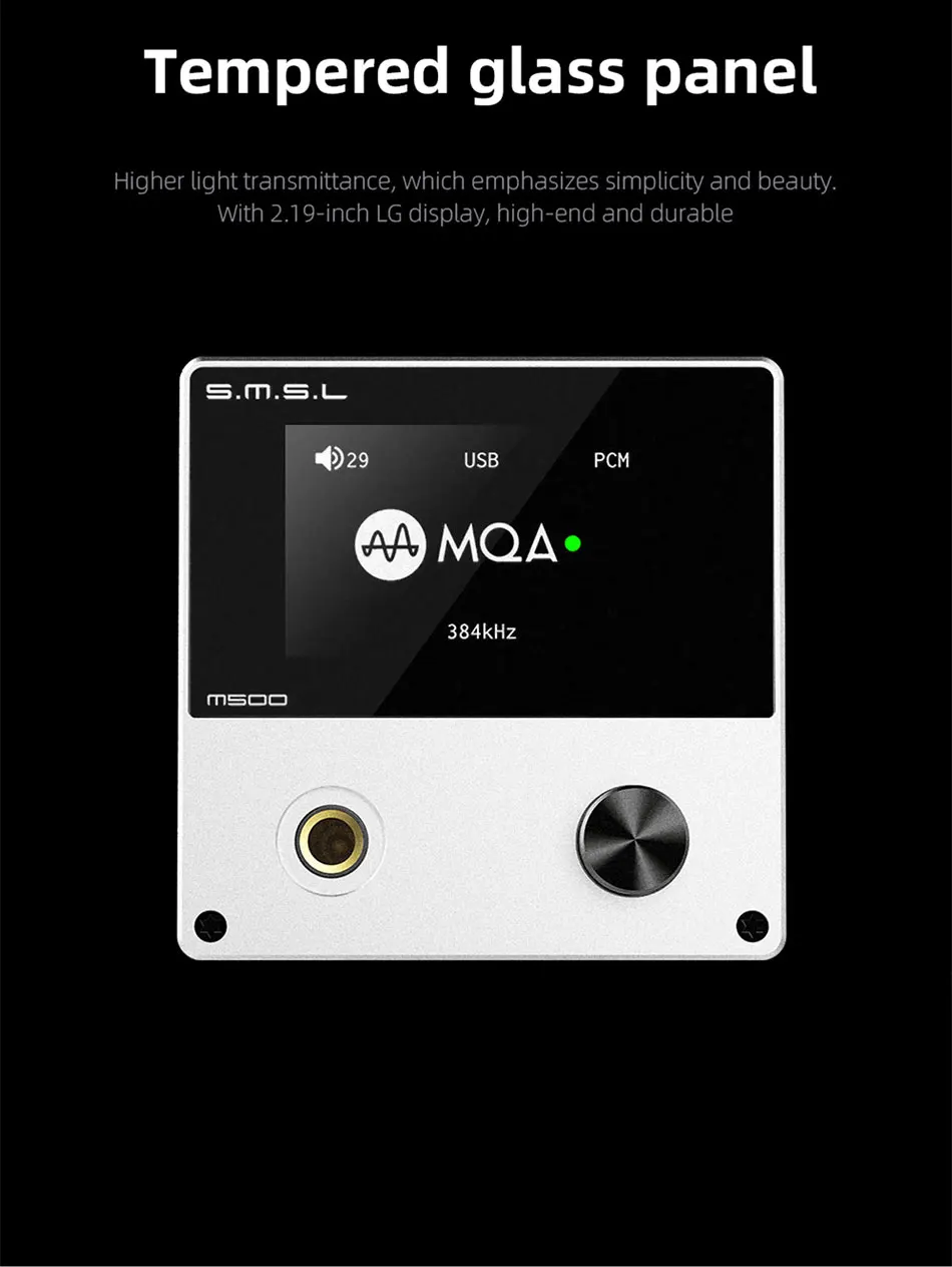 SMSL M500 MQA USB ЦАП усилитель для наушников ES9038PRO чип RCA оптический Caoxial аудио декодер усилители DSD Mini XMOS XU-216