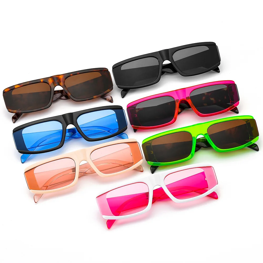 

Free shipping 17911 new narrow edge small frame fashionable square Sunglasses