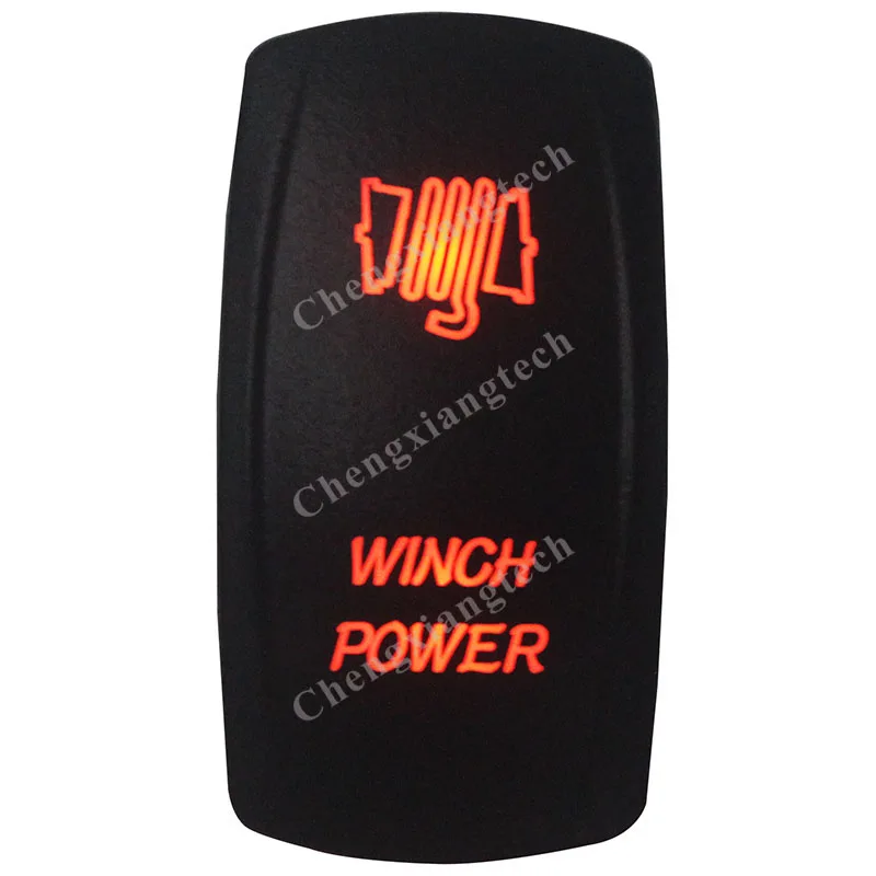 12 В постоянного тока 24 ярко-оранжевая светодиодная лампа 5 контактов ВКЛ./ВЫКЛ.