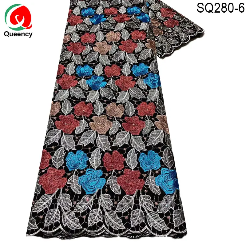

SQ280 Fast shipping- Newest Swiss Voile Lace Fabric Nigeria Ladies Cotton Materials Full Embroidery Clothes Fabric Good Quality