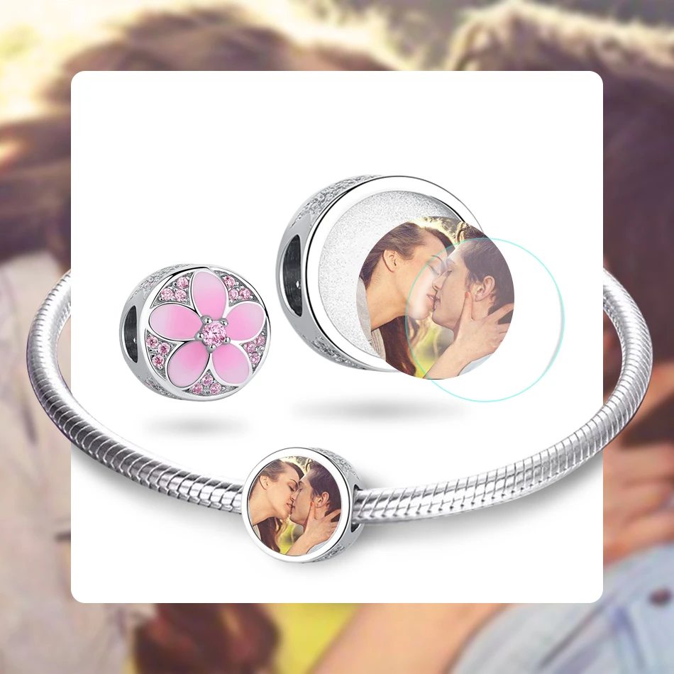 Классический розовый цветок амулеты мерцающие CZ Кристалл персика