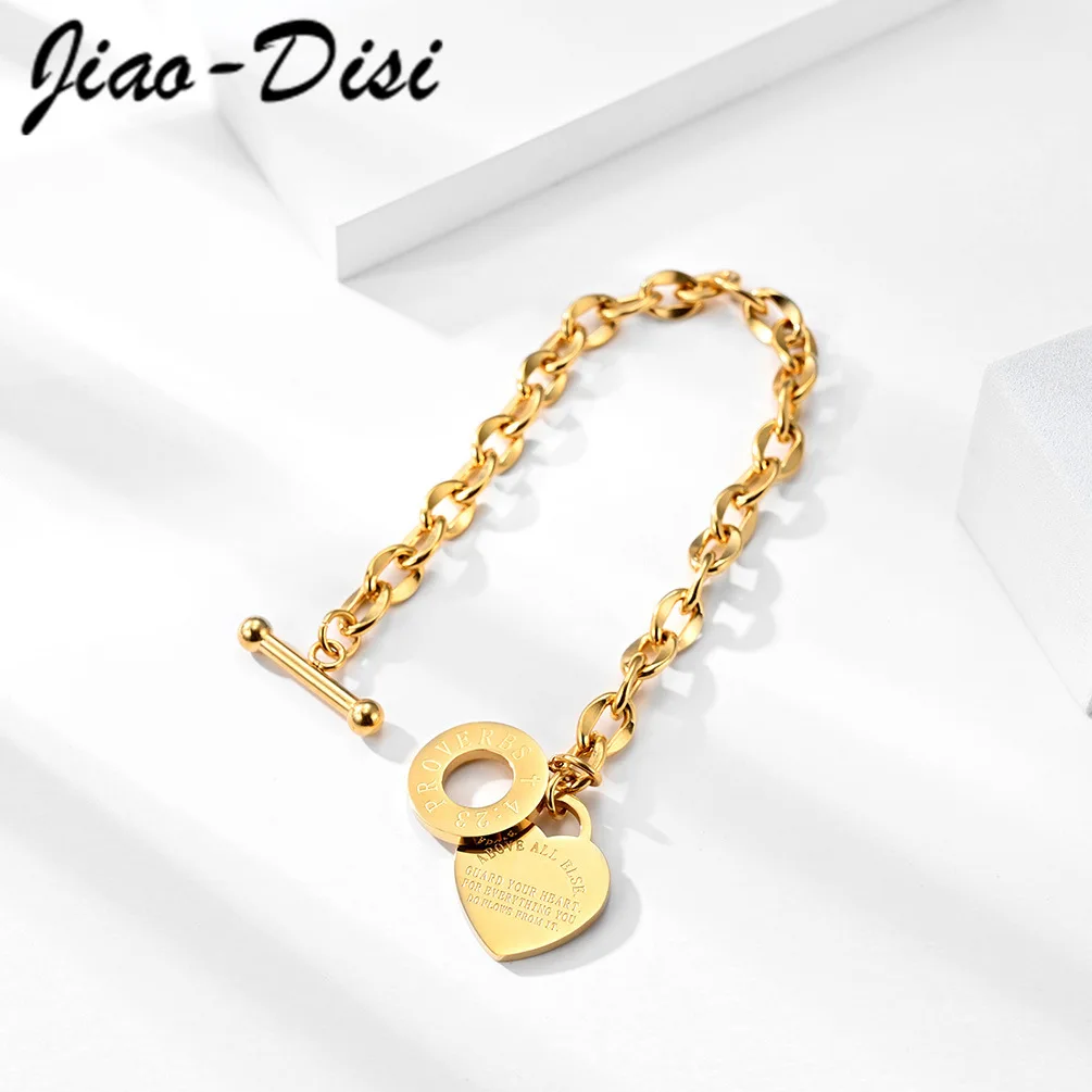 

Заводской браслет-цепочка с подвеской в форме сердца с покрытием из розового золота, Женские Ювелирные изделия для вечеринки