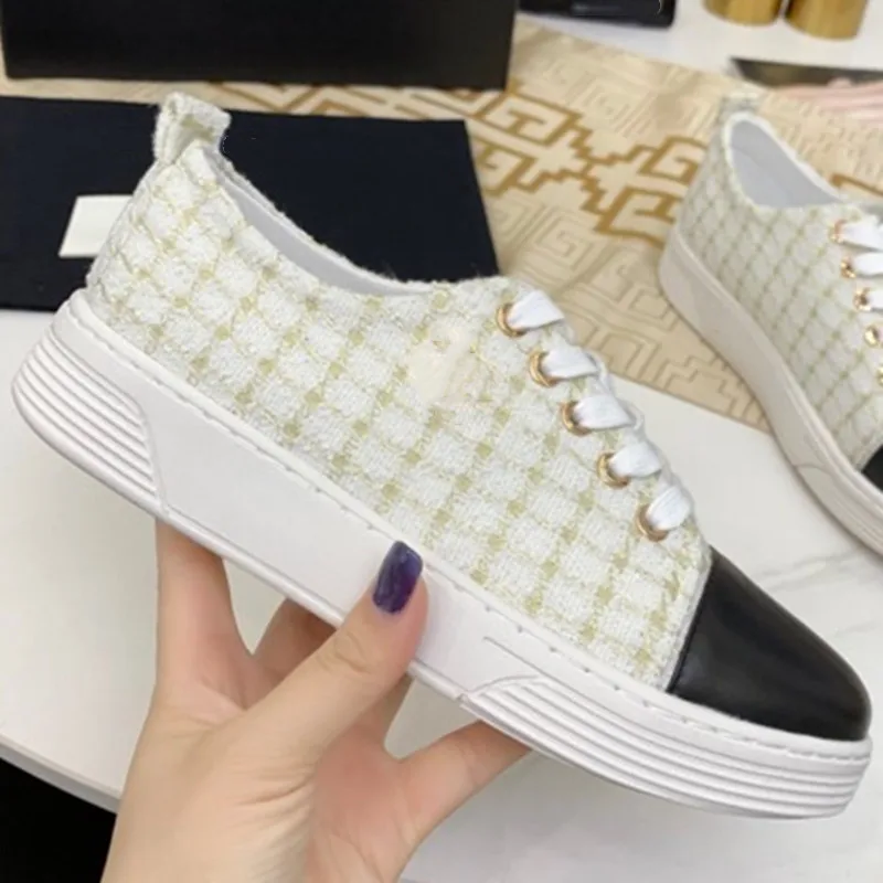 

Клетчатая женская обувь, летняя замшевая обувь, разноцветные женские туфли на шнуровке, модные женские туфли на толстой подошве, 2021