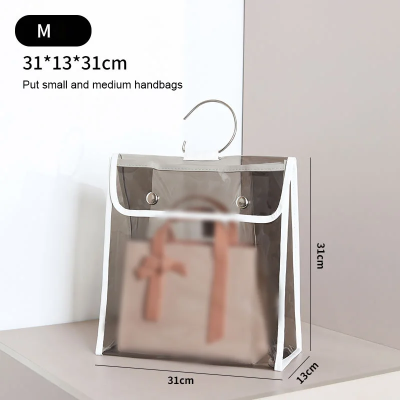 

Portable multifunctional transparent protective bag storage hanging bag dust-proof and moisture-proof hanging storage bag