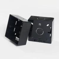 black external switch socket fittings for 86mm 86mm mounting boxes eu standard switch socket wall position mounting boxes