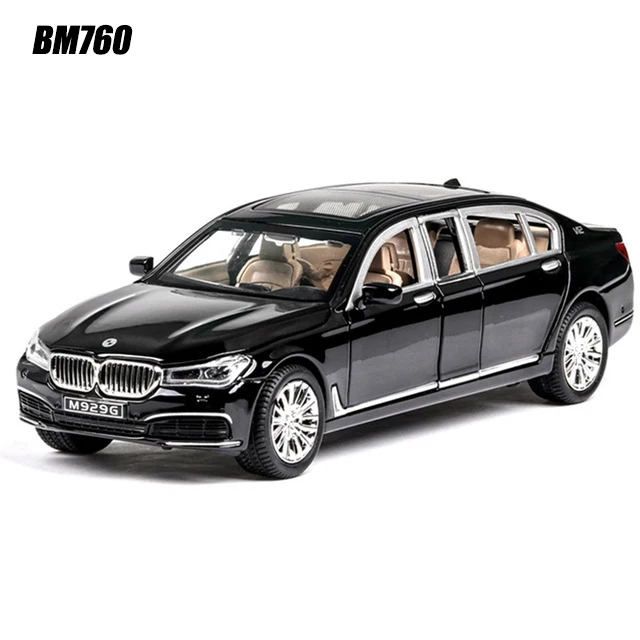 M923G-6-BK 1:24 S600 Limousine Diecasts& Toy Vehicles металлический сплав 6 модель автомобиля с открытой дверью с огнями и звуками игрушки для детей Подарки - Цвет: M923G-6-BK