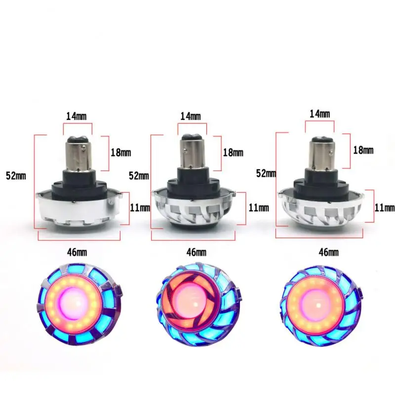 Светодиодный налобный фонарь для мотоцикла 12 В с ангельским глазом стробоскоп