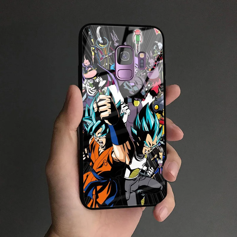 Dragon Ball Super DBS Goku аниме мягкий силиконовый стеклянный чехол для телефона, чехол для samsung Galaxy S8 S9 S10e S10 Note 8 9 10 Plus - Цвет: DBSUPER 3