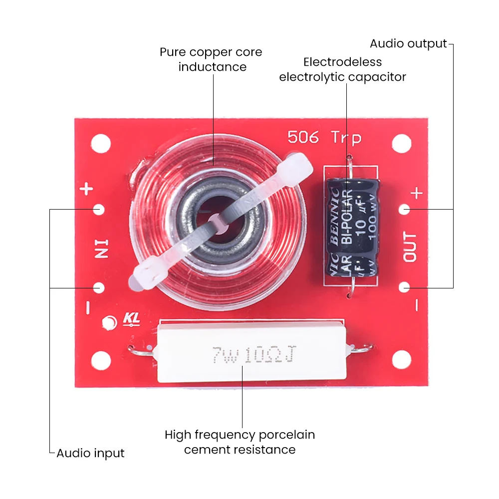 AIYIMA аудио-фильтр для динамика LCR волна полночастотный фильтр с выемкой ловушка HiFi