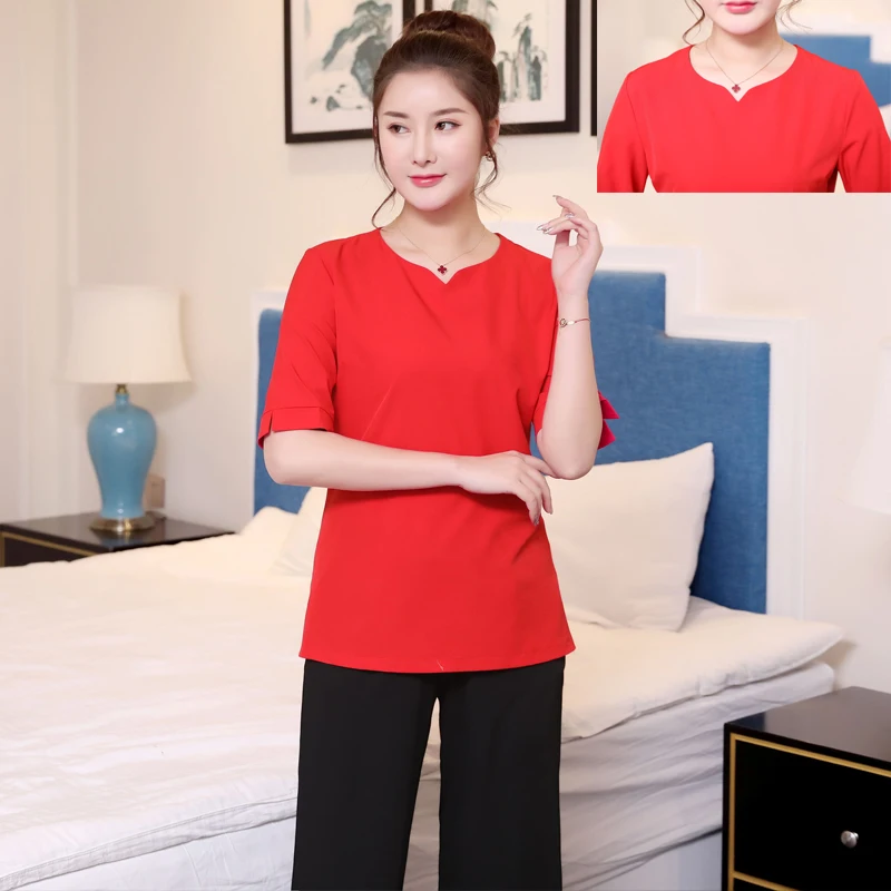 Летняя Синяя Униформа красоты с коротким рукавом тайская косметичка для салонов