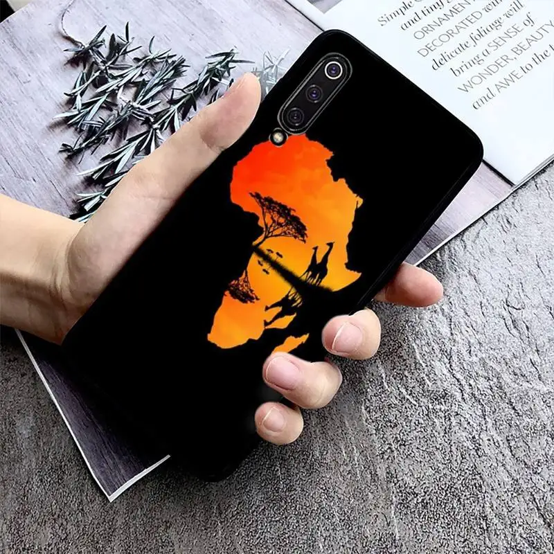

Africa Map Geography Phone Case Phone Case For Xiaomi mi9 mi8 F1 9SE 10lite note10lite Mi8lite Back Coque xiaomimi5x