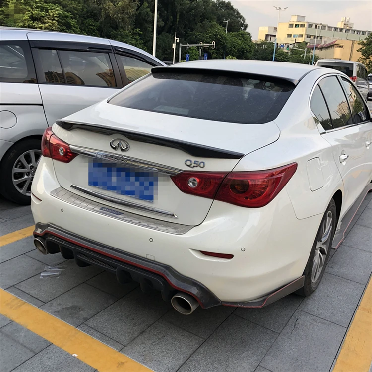 Спойлер для Infiniti Q50 автомобильный спойлер из углеродного волокна заднего крыла
