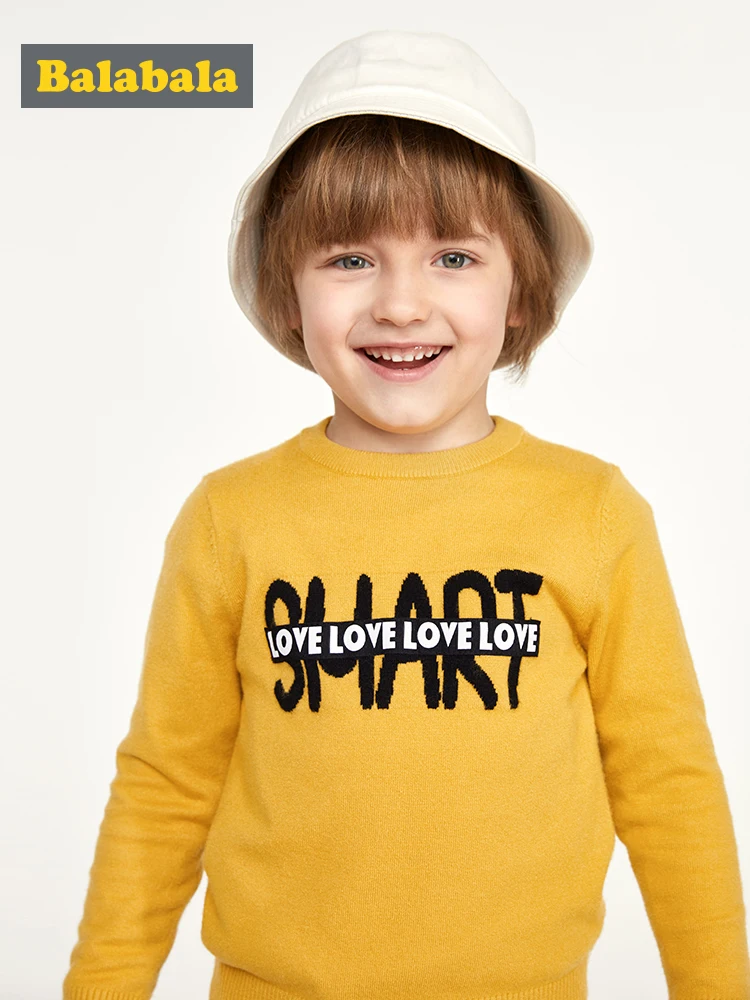 Balabala детская одежда Детский свитер для мальчиков новинка 2019 года осенний пуловер