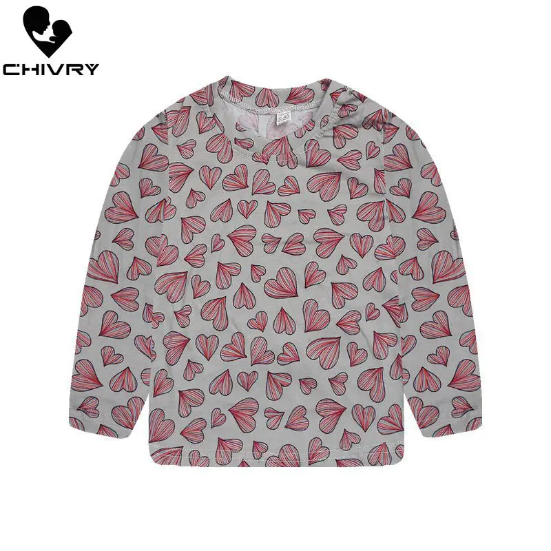 Футболка с длинным рукавом для мальчиков и девочек хлопковая круглым вырезом