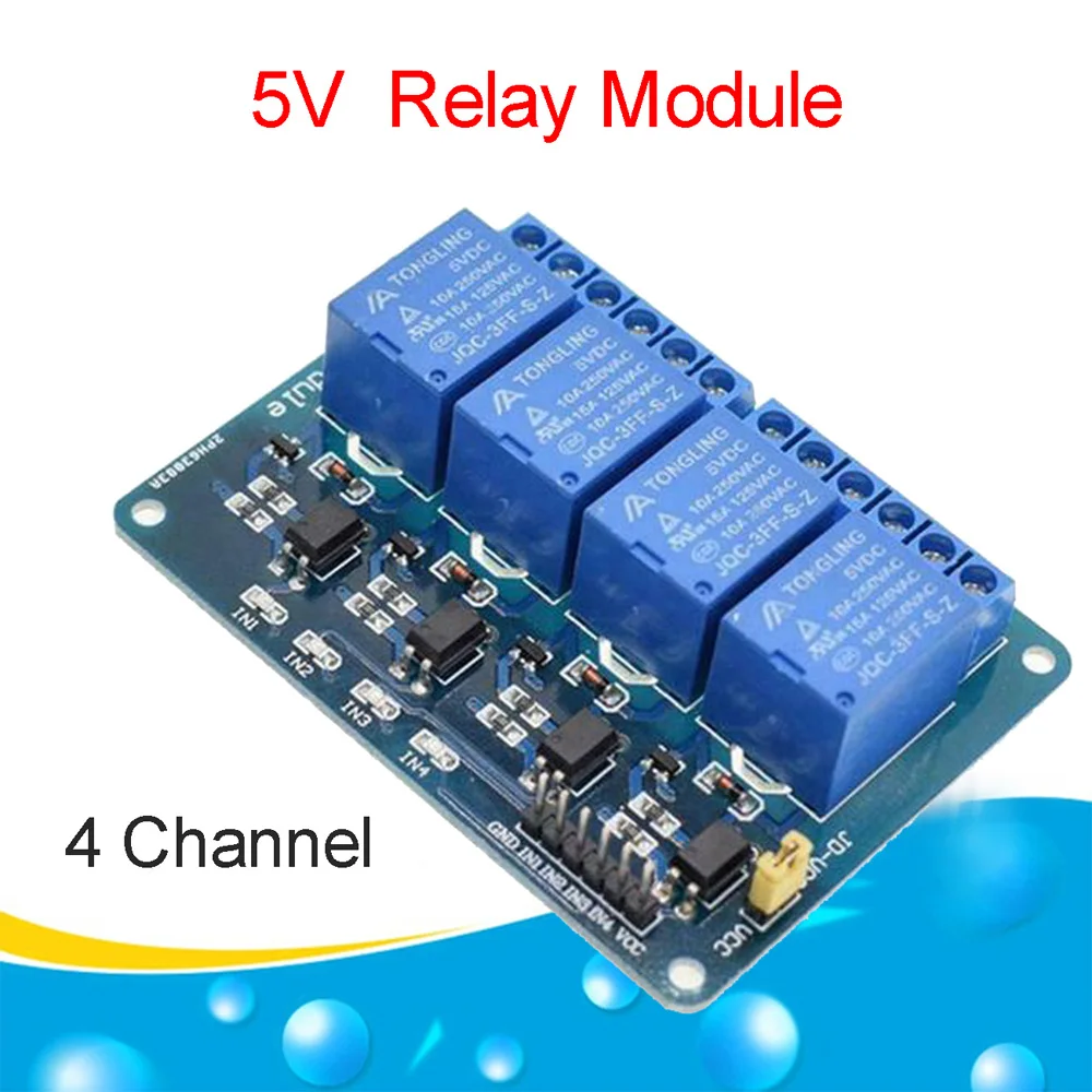 

DC 5V 4 Channel Relay Module with Optocoupler Low Level Trigger Module Expansion Board for Arduino 1 2 4 8 CH