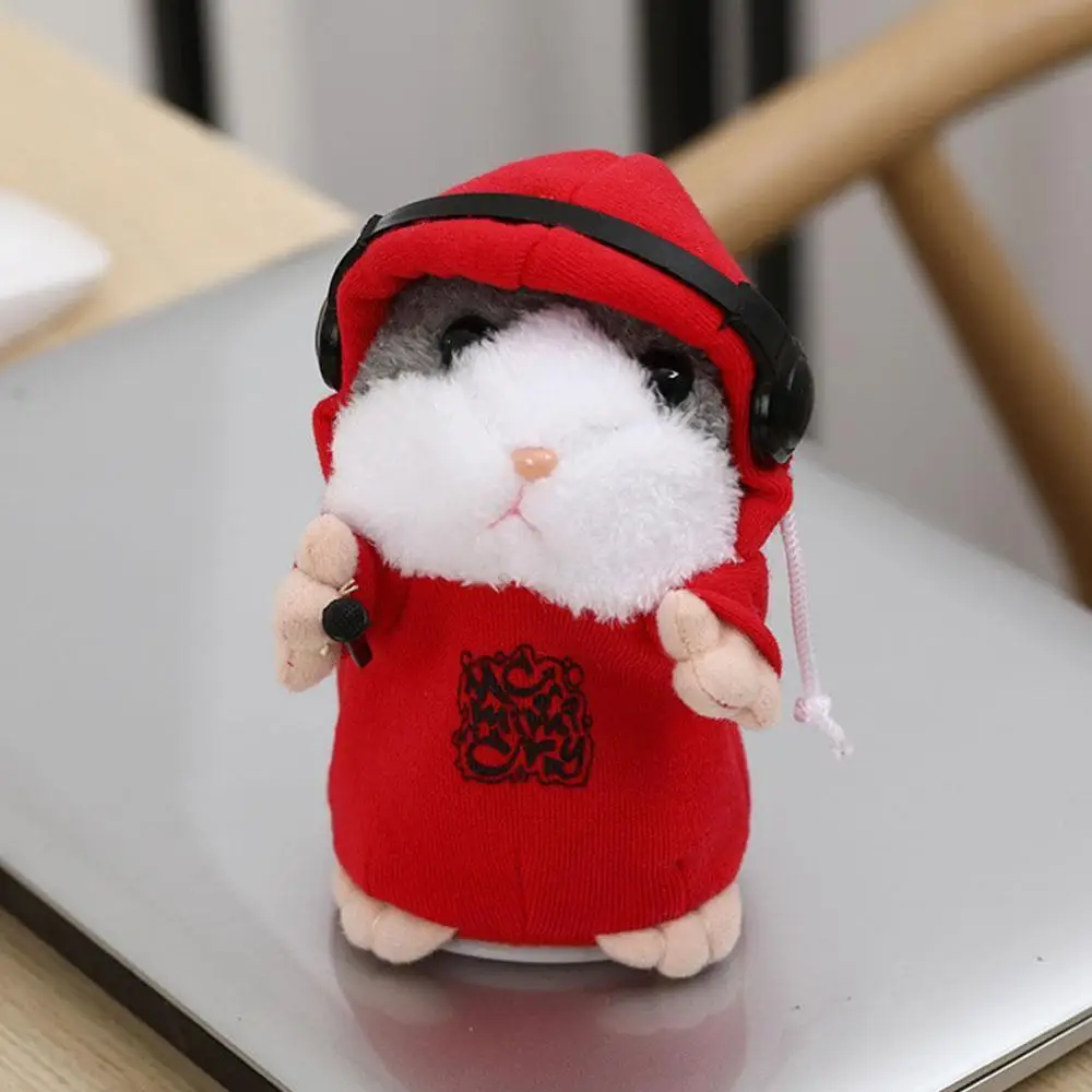 

Dropshipping Talking Hamster Falante Mouse Pet Plush 18cm Educational Gifts Toy Doll Children Record Talking Sound Cute Stu D0S3