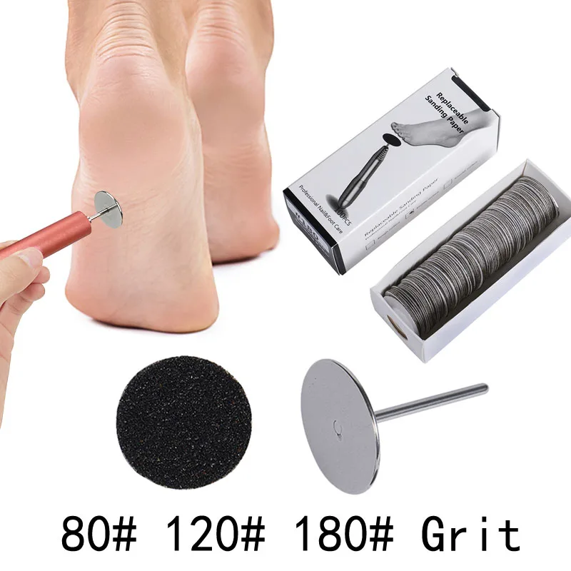 100 шт./кор. диски колодки Педикюр Рашпиль ДЛЯ НОГ ФАЙЛОВ кутикулы аппарат для