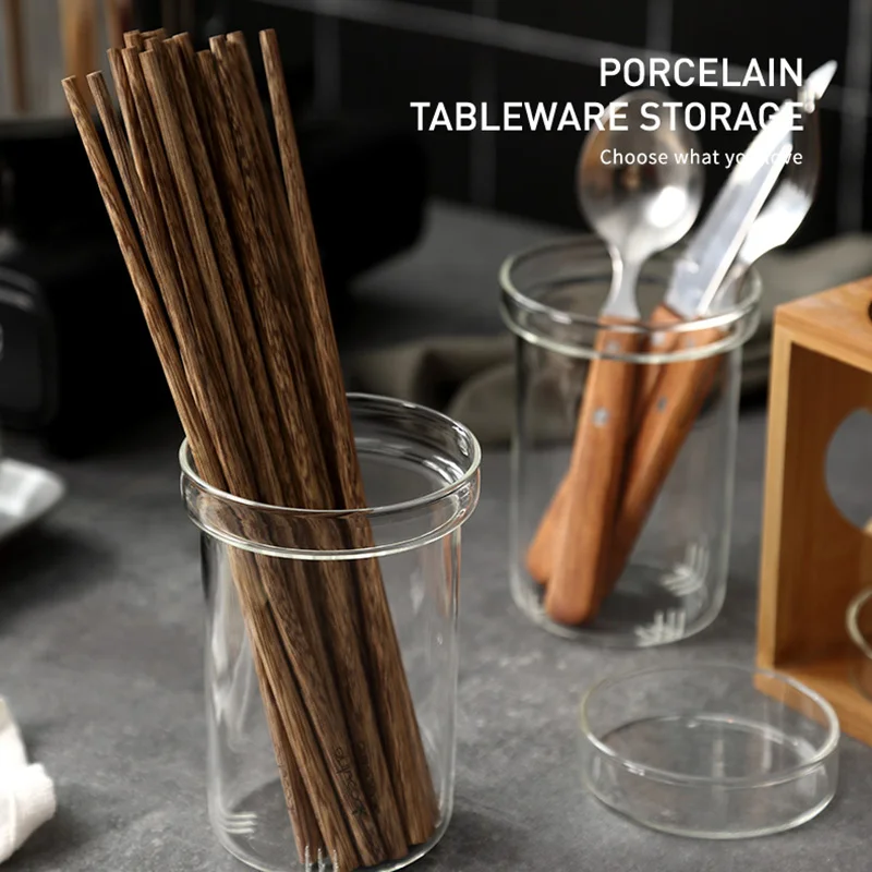 

Glass Drain Chopstick Holder Home Kitchen Rack Creative Storage Hotel Restaurant Chopstick Holder