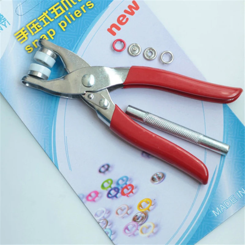 New Clamp Clothes Claw Clasp Hands Five Claws Pressure Nailing Machine Press Snap Fastener Plier Cloth Button Supplies | Дом и сад